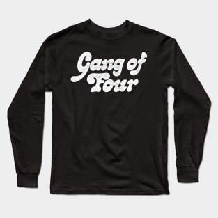 Gang of Four / Retro Style Typography Design Long Sleeve T-Shirt